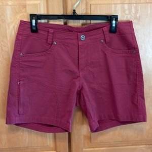 Kuhl shorts. Size 8. Raspberry color.  6 inch